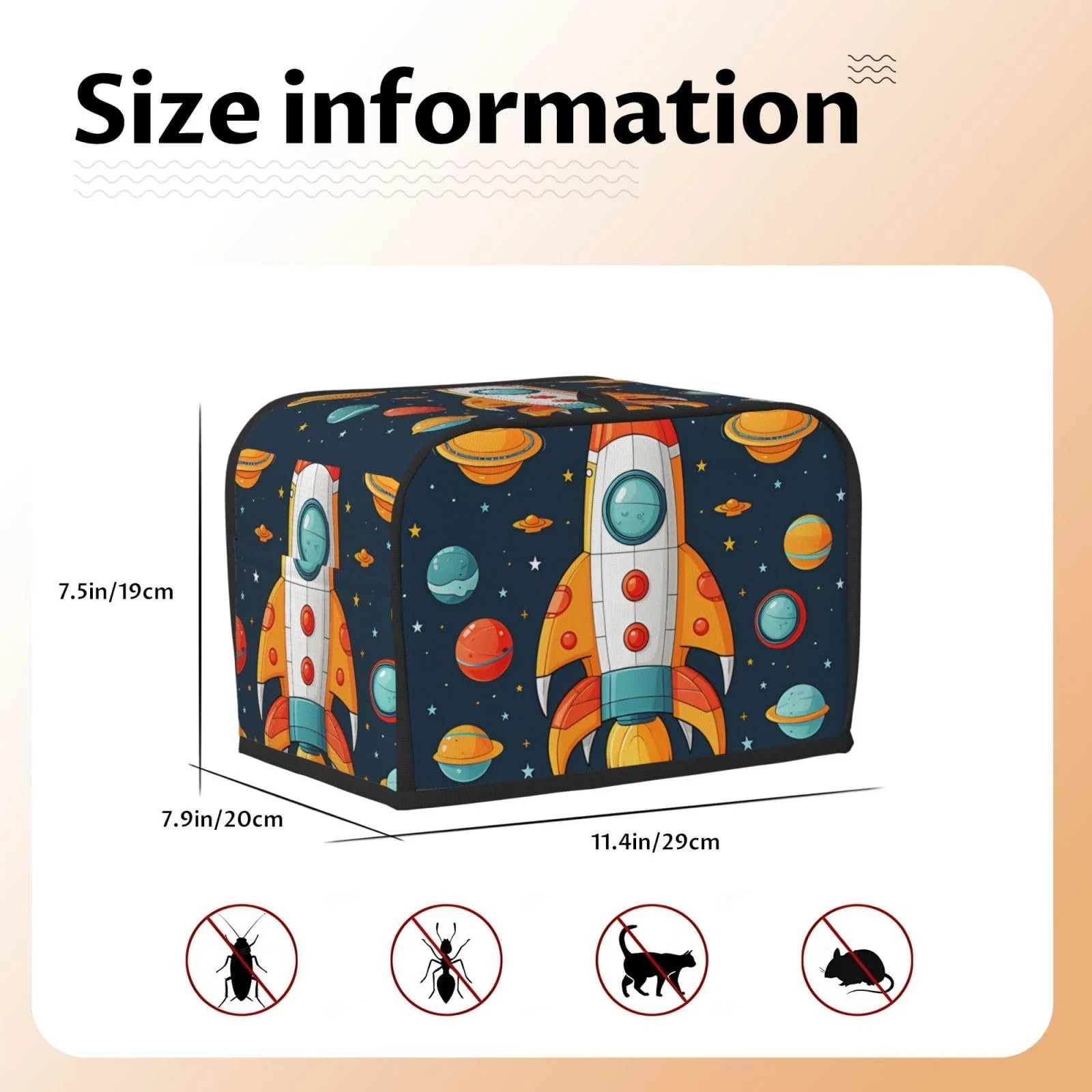 Чехол для 2-х ломтикового тостера с двумя карманами Superweiche Ger, фото №2 Чехол для 2-х ломтикового тостера с двумя карманами Superweiche Ger, фото №2