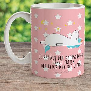 Детская Пластиковая Чашка Mr. & Mrs. Panda Единорог Звездное Небо 300 мл synthetic.ua - Фото 1