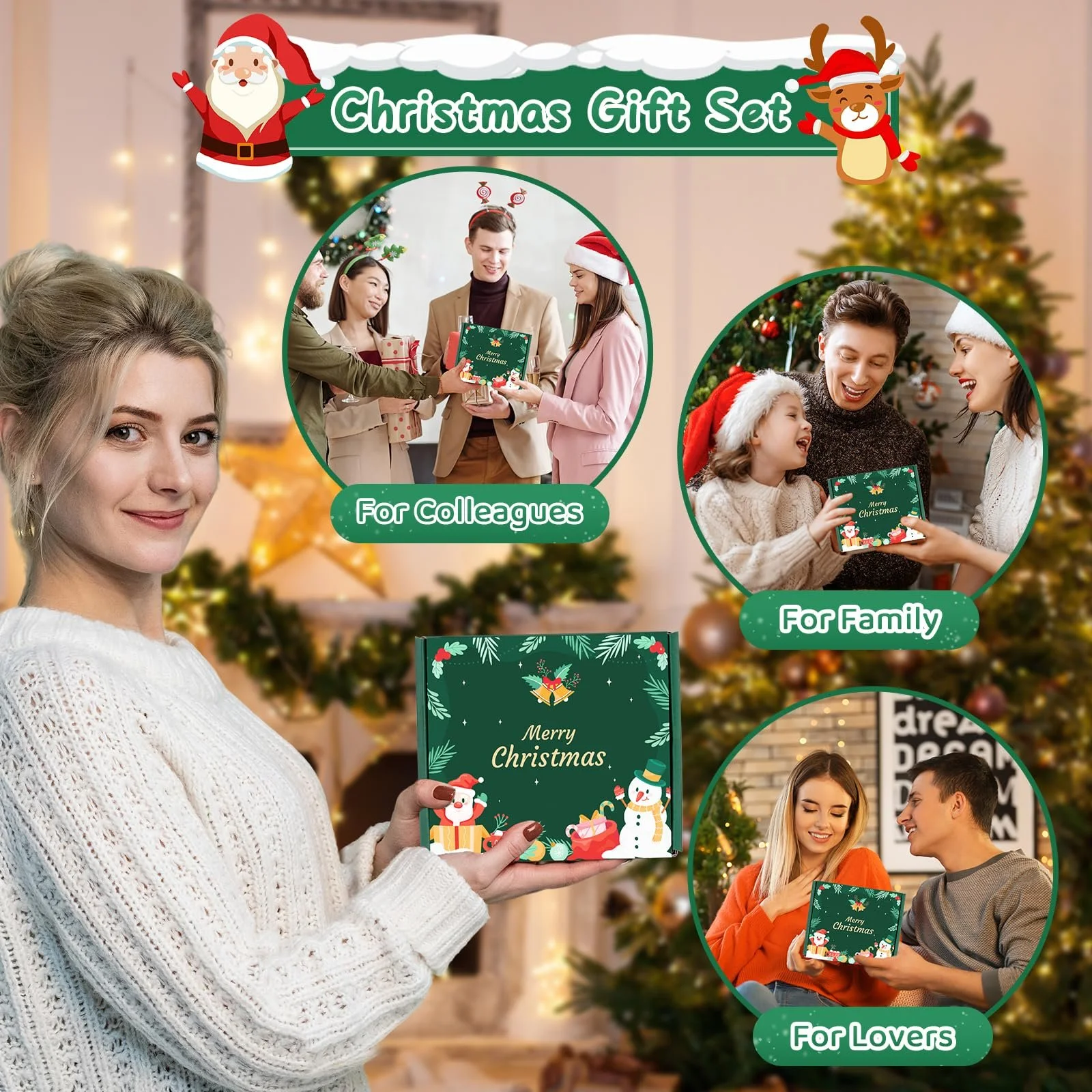 Крем для рук Набор Маленькие рождественские подарки для женщин, 5 x 30 мл Мини кремы для рук Подарочный набор Питательный крем для сухих потрескавшихся рук Маленький подарок для женщин, Коллега, Подруга, Рождество, фото №7