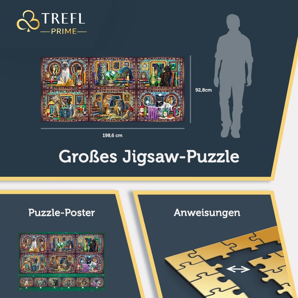 Пазл Trefl Prime UFT Whiskered Wonders 9000 елементів Lisa Parker Big Game, фото №4