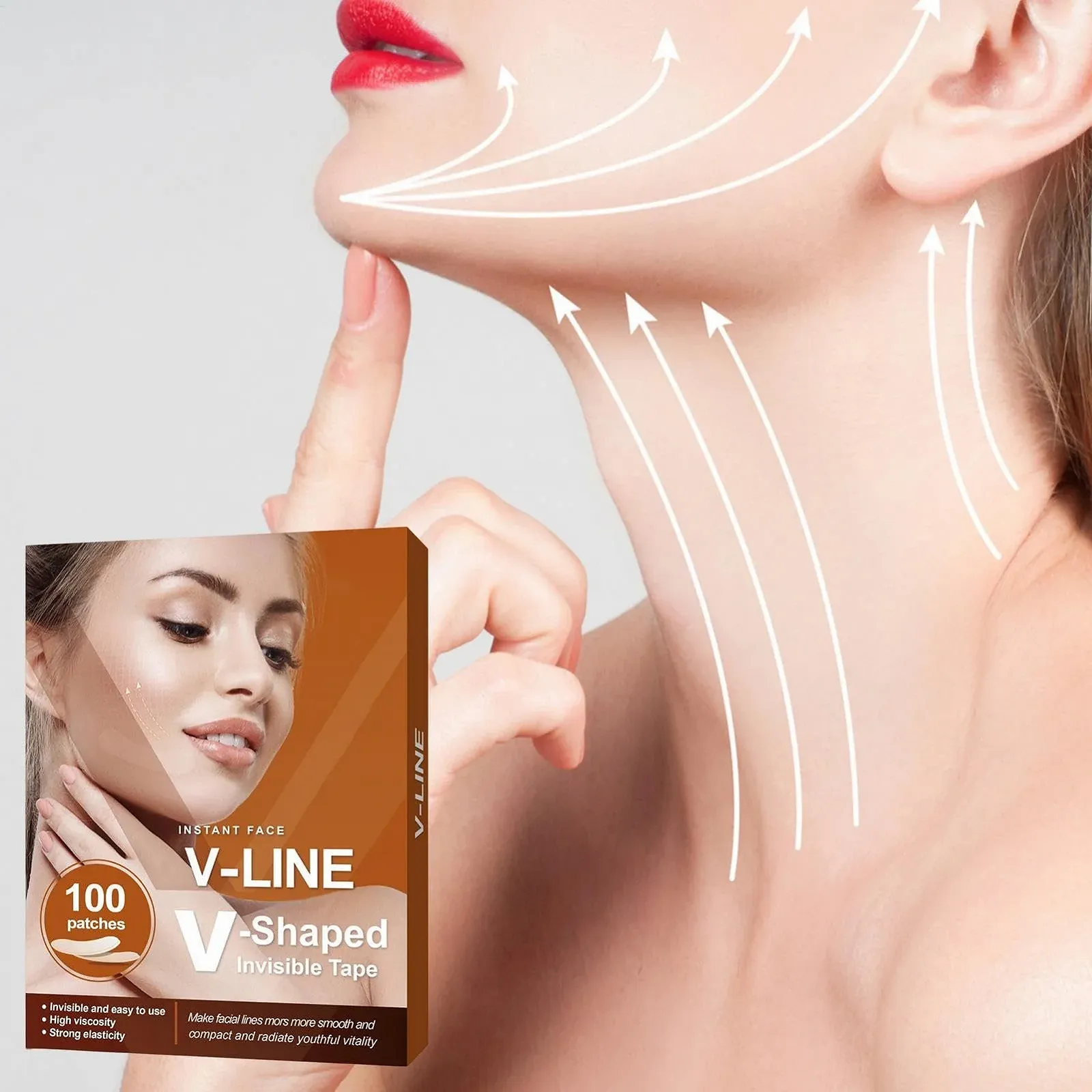 Стрічка для підтяжки обличчя 100 шт, фото №9