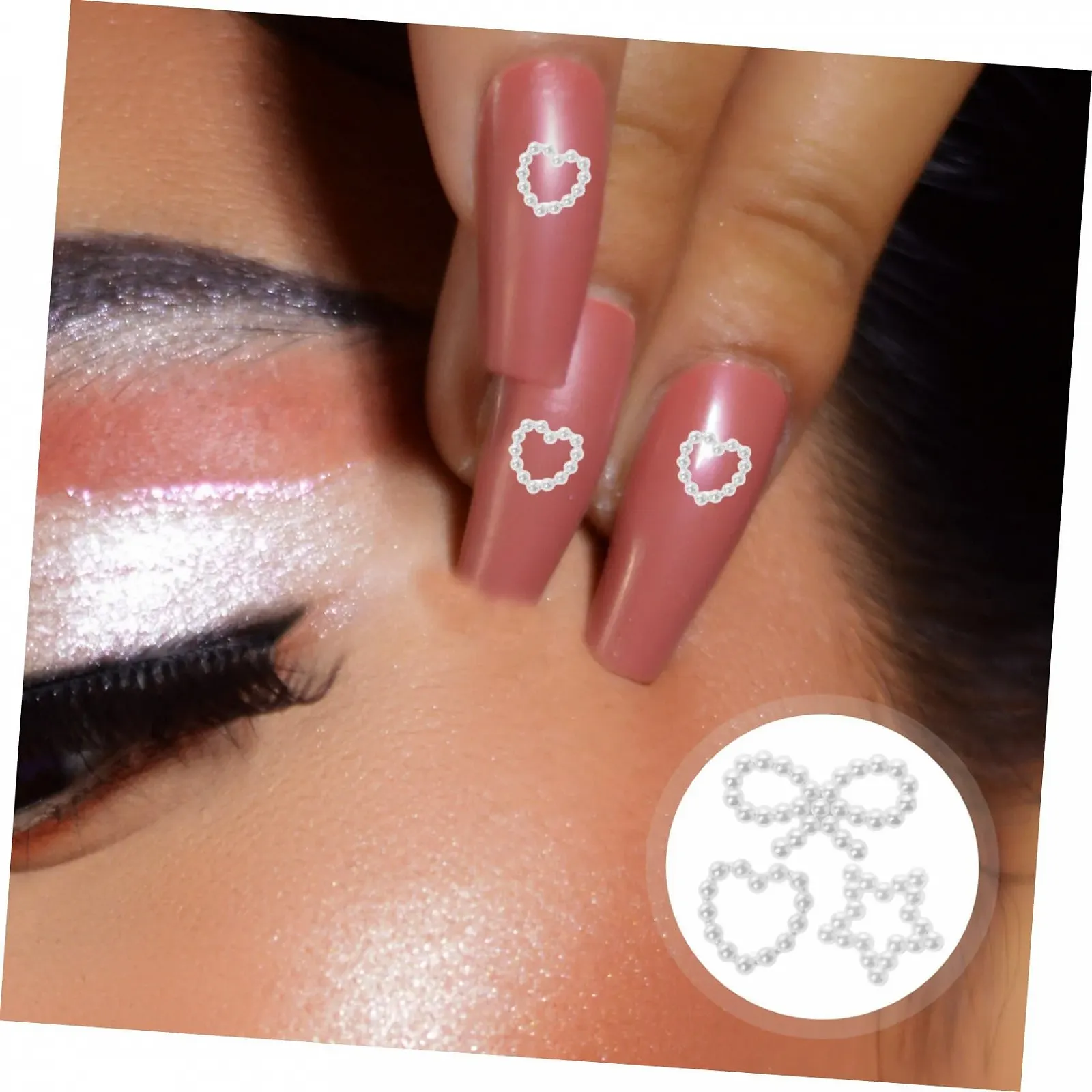 Бусины для ногтей Healvian, 1 коробка, фото №2