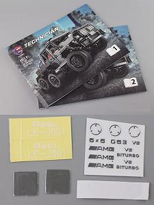 Конструктор Technik 6x6 Car 1:8 3300 елементів Чорний synthetic.ua - Фото 1