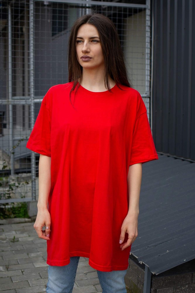 Оверсайз футболка Without 20 red, фото №3
