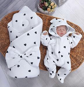 Демисезонный-летний набор для новорожденного, белый - Фото 1