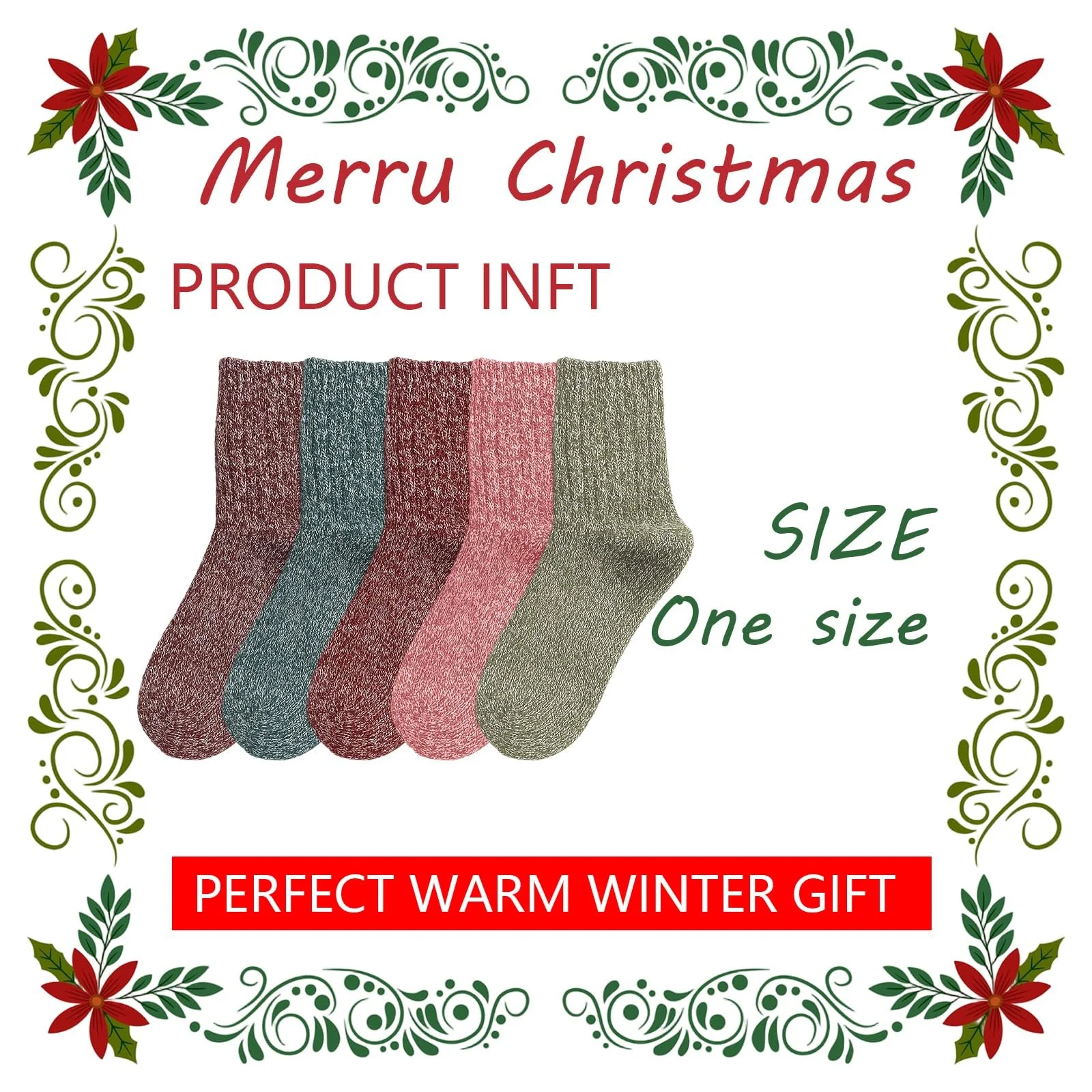 Жіночі теплі шкарпетки 39-42, 5 пар різних кольорів, фото №2 Жіночі теплі шкарпетки 39-42, 5 пар різних кольорів, фото №2