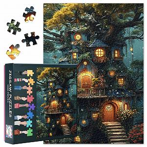 Пазл Enchanted Fantasy Tree House Art 1000 деталей 70 x 50 см - Фото 1