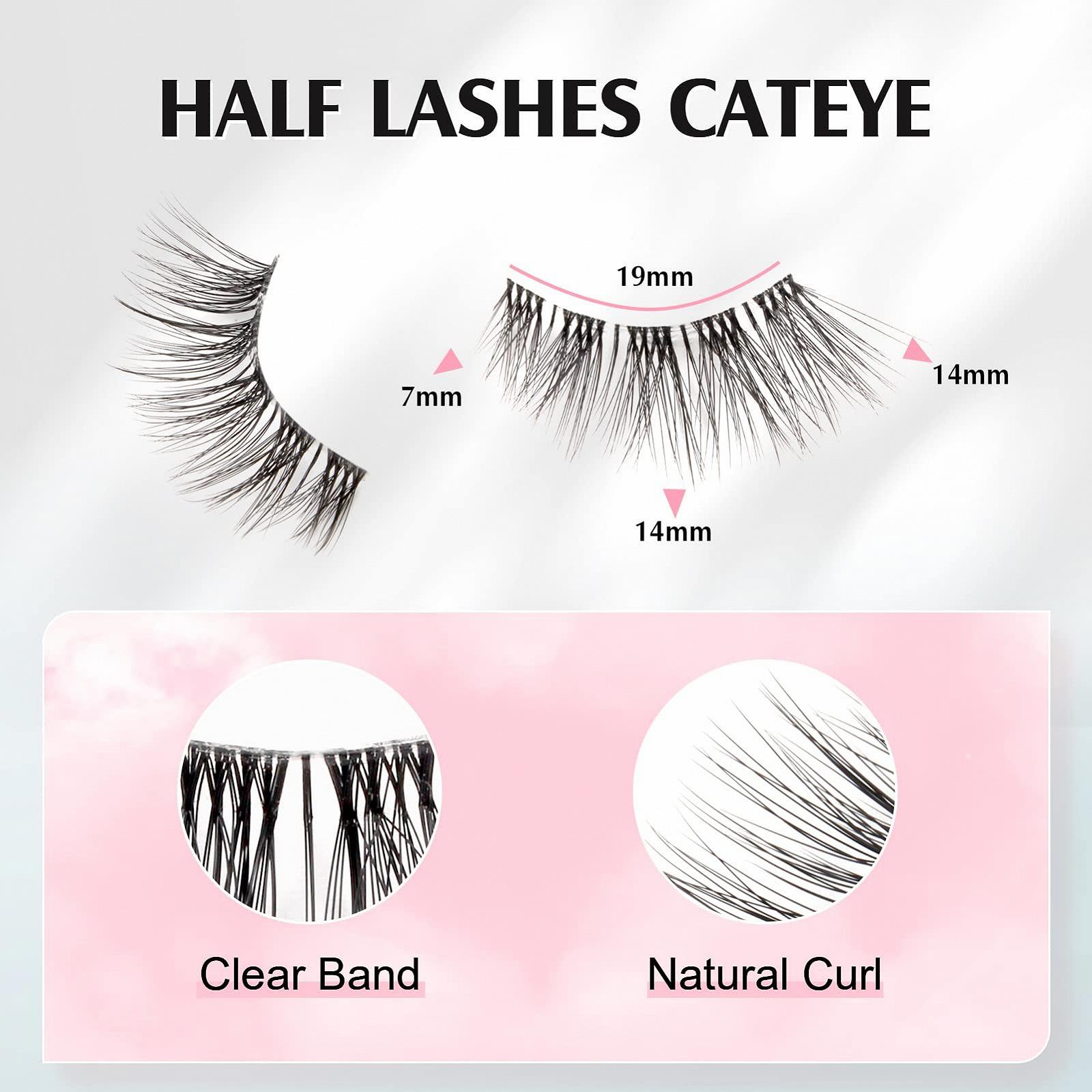 Вії Parriparri Наполовину Природні Штучні 10 Пар Cat Eye Прозора Стрічка Half Cat Eye Пухнасті Природні Накладні Вії, фото №2 Вії Parriparri Наполовину Природні Штучні 10 Пар Cat Eye Прозора Стрічка Half Cat Eye Пухнасті Природні Накладні Вії, фото №2