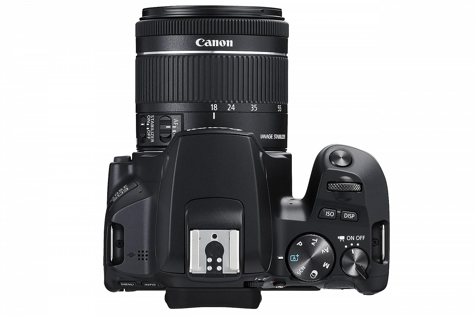 Фотокамера цифровая (DSLR) Canon EOS 250D APS-C с объективом EF-S 18-55mm F4-5.6 IS STM 24.1 мегапикселей, поворотный 3-дюймовый сенсорный ЖК-экран, видео 4K, Dual Pixel CMOS AF, Bluetooth - черный, фото №3