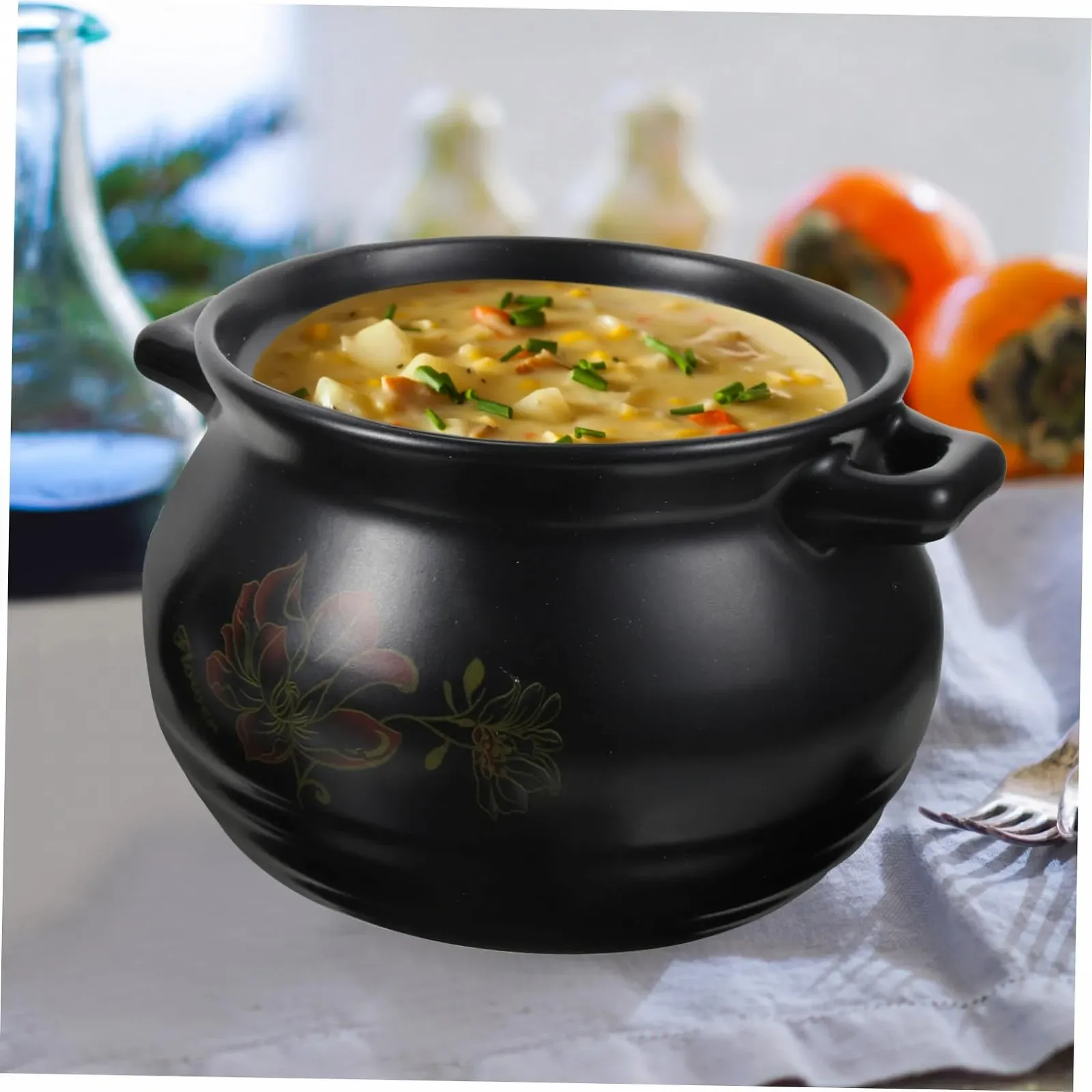 Кастрюля Gatuida Керамическая Керамика Черная, фото №5