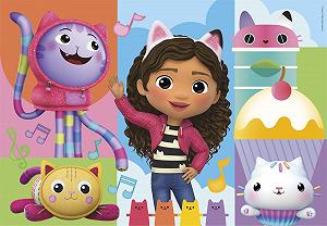 Пазл Clementoni 24804 DreamWorks Gabby's Dollhouse 2 шт по 60 элементов от 4 лет synthetic.ua - Фото 1