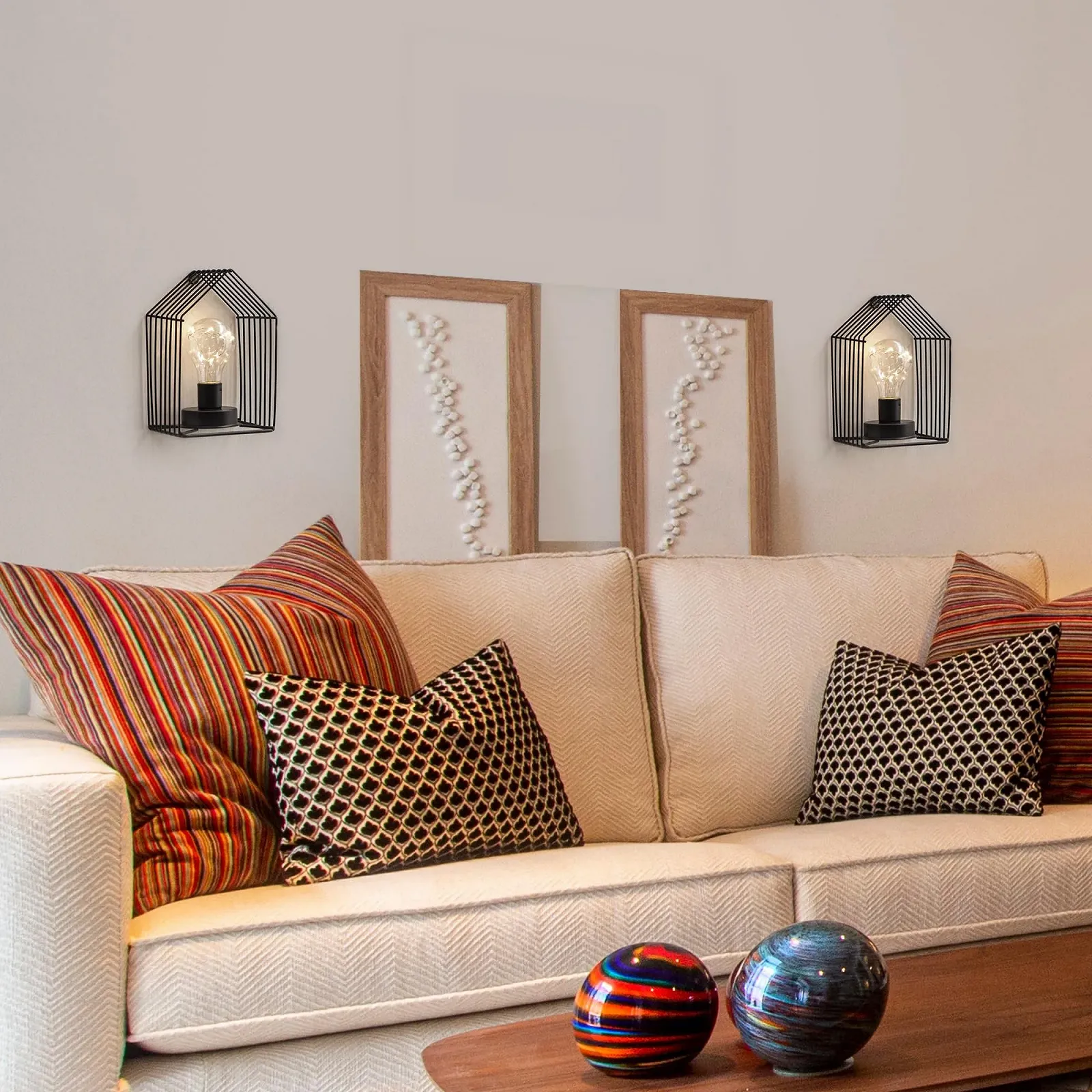 Настільна лампа JHY DESIGN Vintage 16 см Таймер 6 годин Чорна вежа (2 шт), фото №5