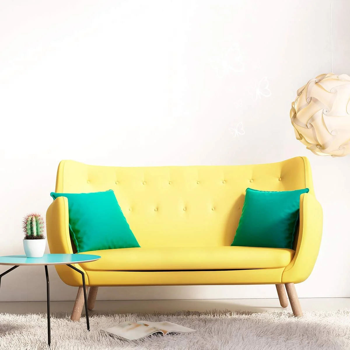 Наклейки на стену Wandkings Бабочки набор 20 шт. Белые, фото №2