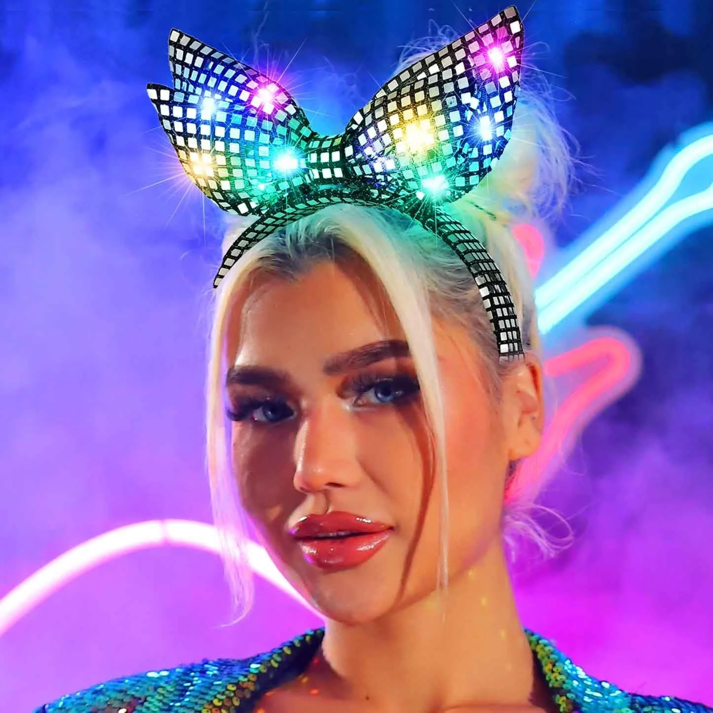 Світна Обруч на Голову LED, фото №5