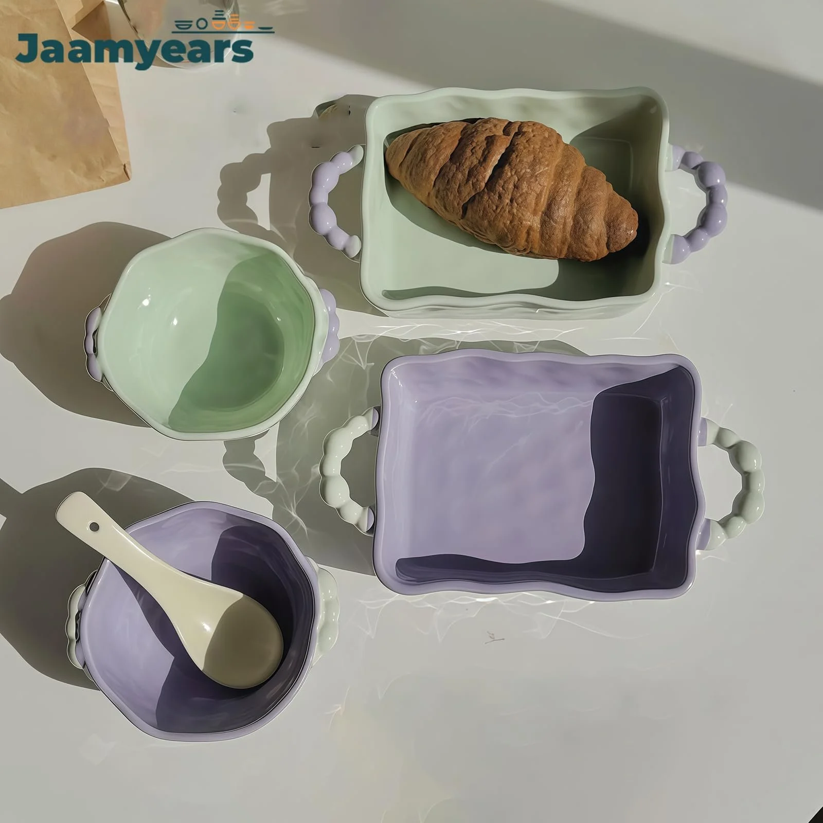 Форма для запікання керамічна прямокутна 700 мл для лазаньї, фото №4