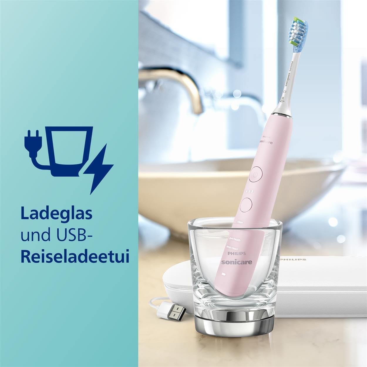 Зубная щетка электрическая Philips Sonicare Diamondclean 9000, фото №7
