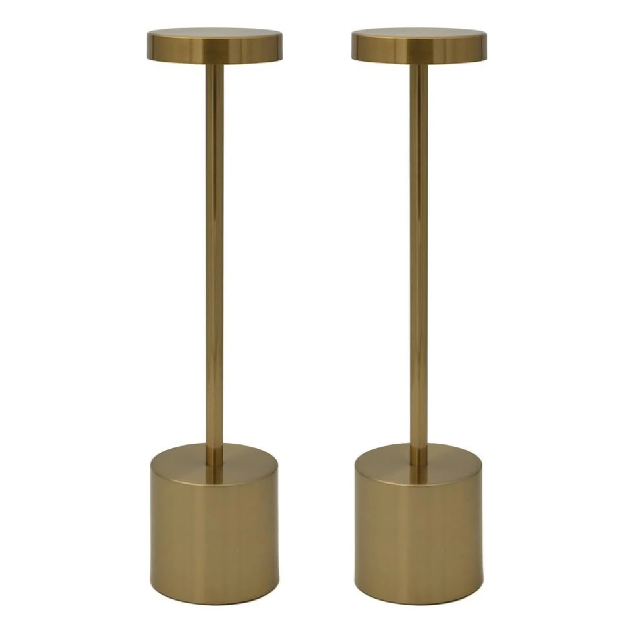 Настільна лампа Luxus Emilie LED акумуляторна димована золота H21xØ8 см, фото №1