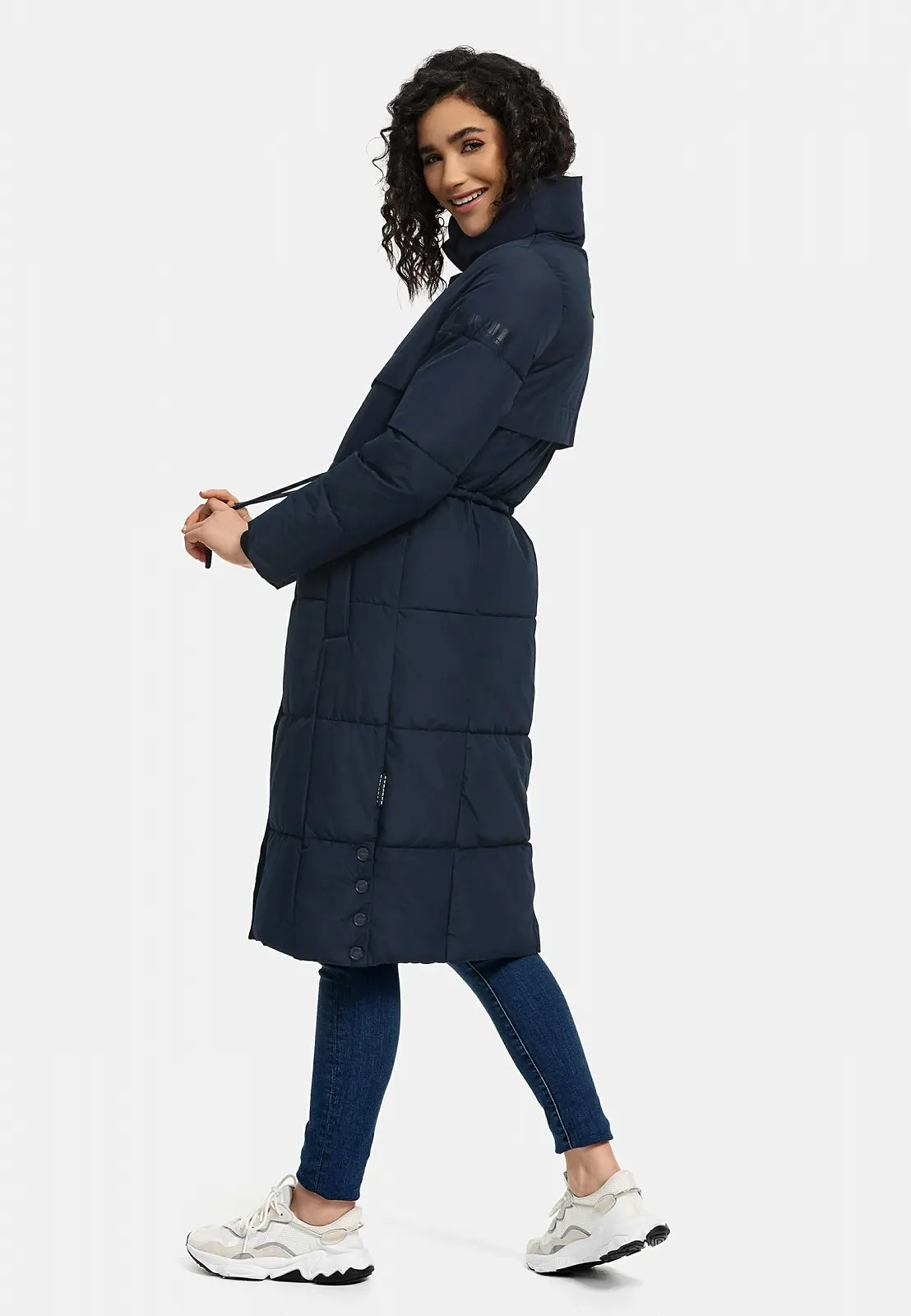 Жіноче зимове пальто Navahoo Тепле стьобане зі шнурком на талії Der Wahnsinn 14, фото №5