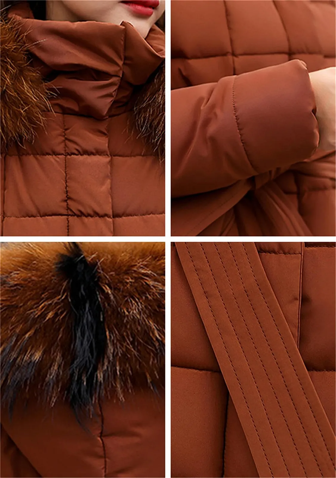 Пуховик Yming Макси с капюшоном из искусственного меха, длинная, фото №5 Пуховик Yming Макси с капюшоном из искусственного меха, длинная, фото №5