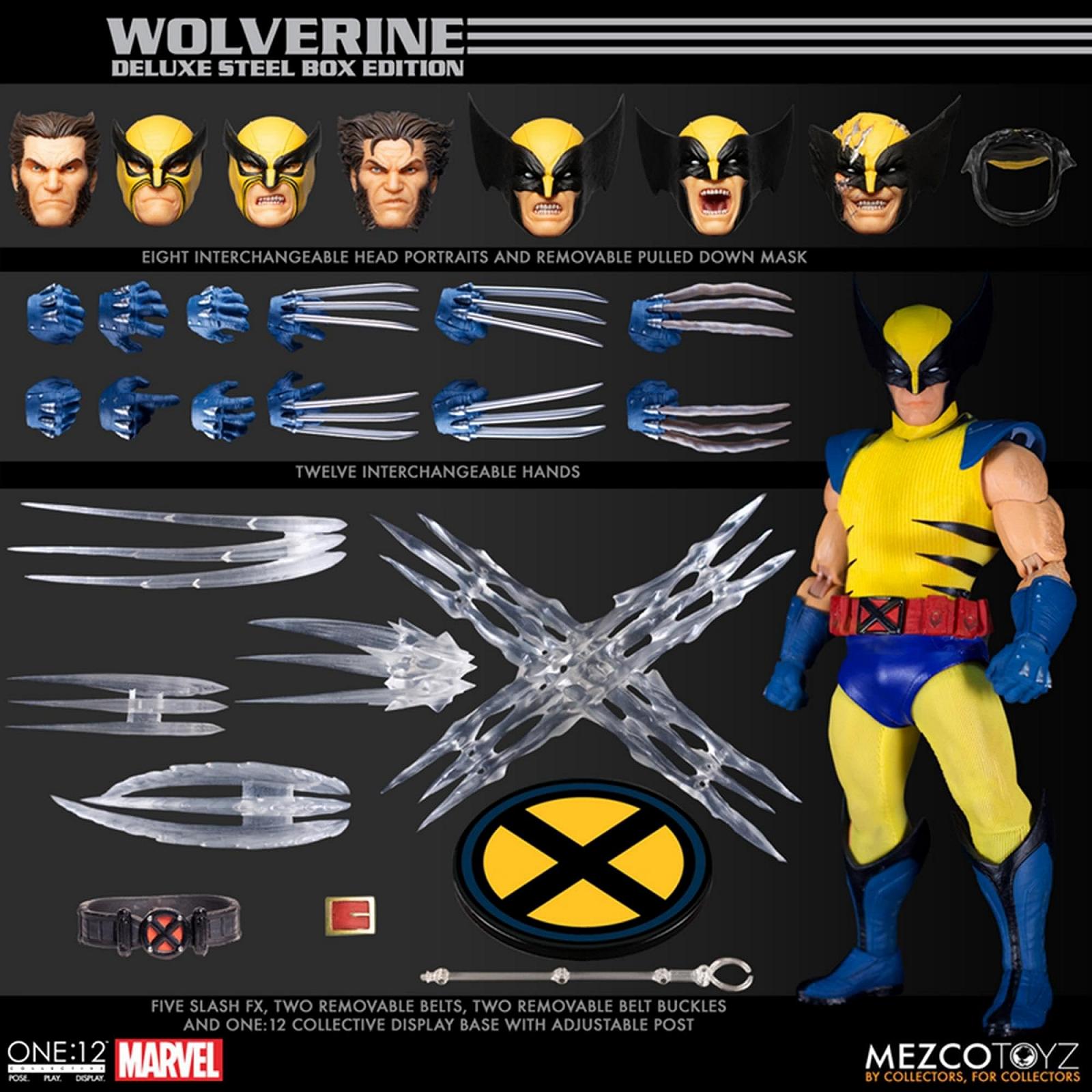 Екшн-фігурка Mezco Marvel Wolverine One: 12, деталізована пластикова фігурка Wolverine, фото №7