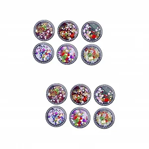 Украшения для ногтей POPETPOP 12 коробок Рождественские украшения Рождественское украшение из металлического сплава - Фото 1