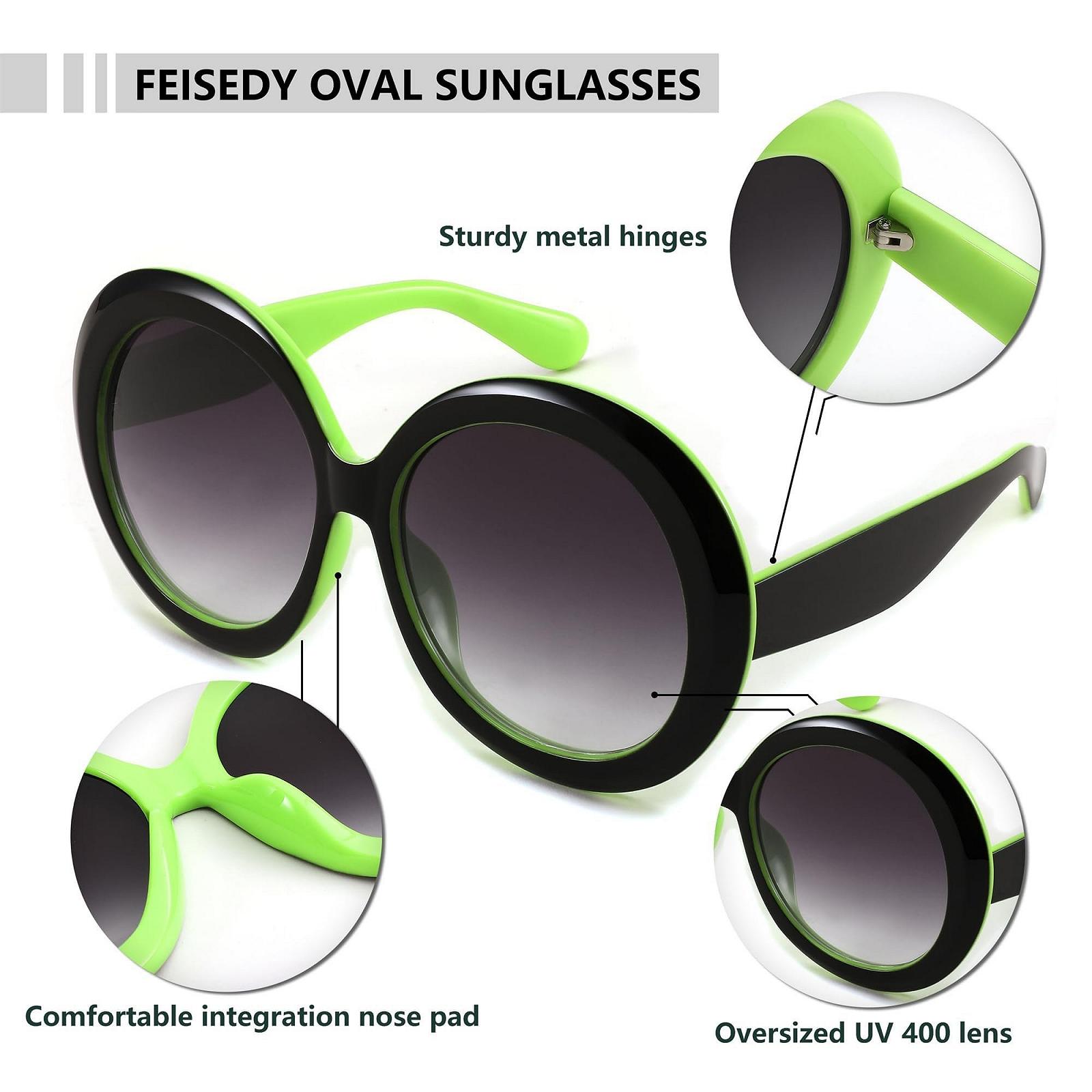 Солнцезащитные очки Круглые FEISEDY, фото №3