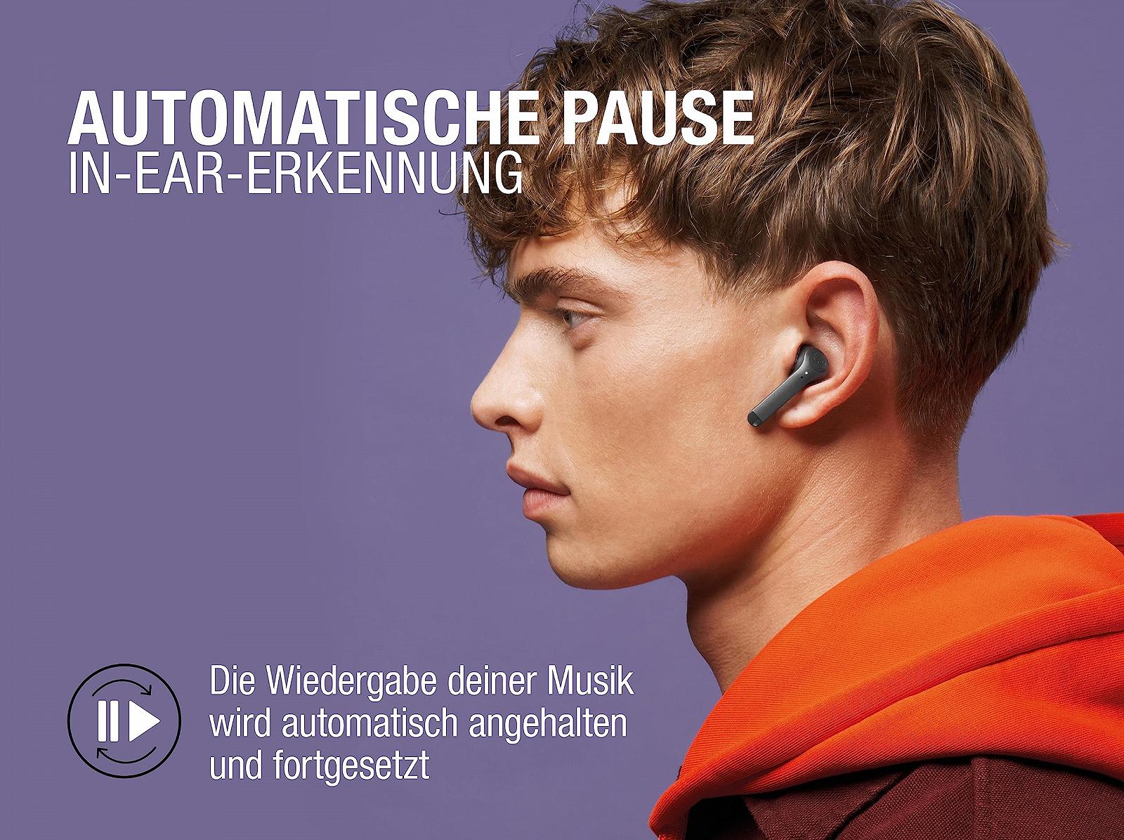Беспроводные наушники Fresh 'n Rebel Twins 3+ In-Ear Bluetooth Storm Grey, фото №5