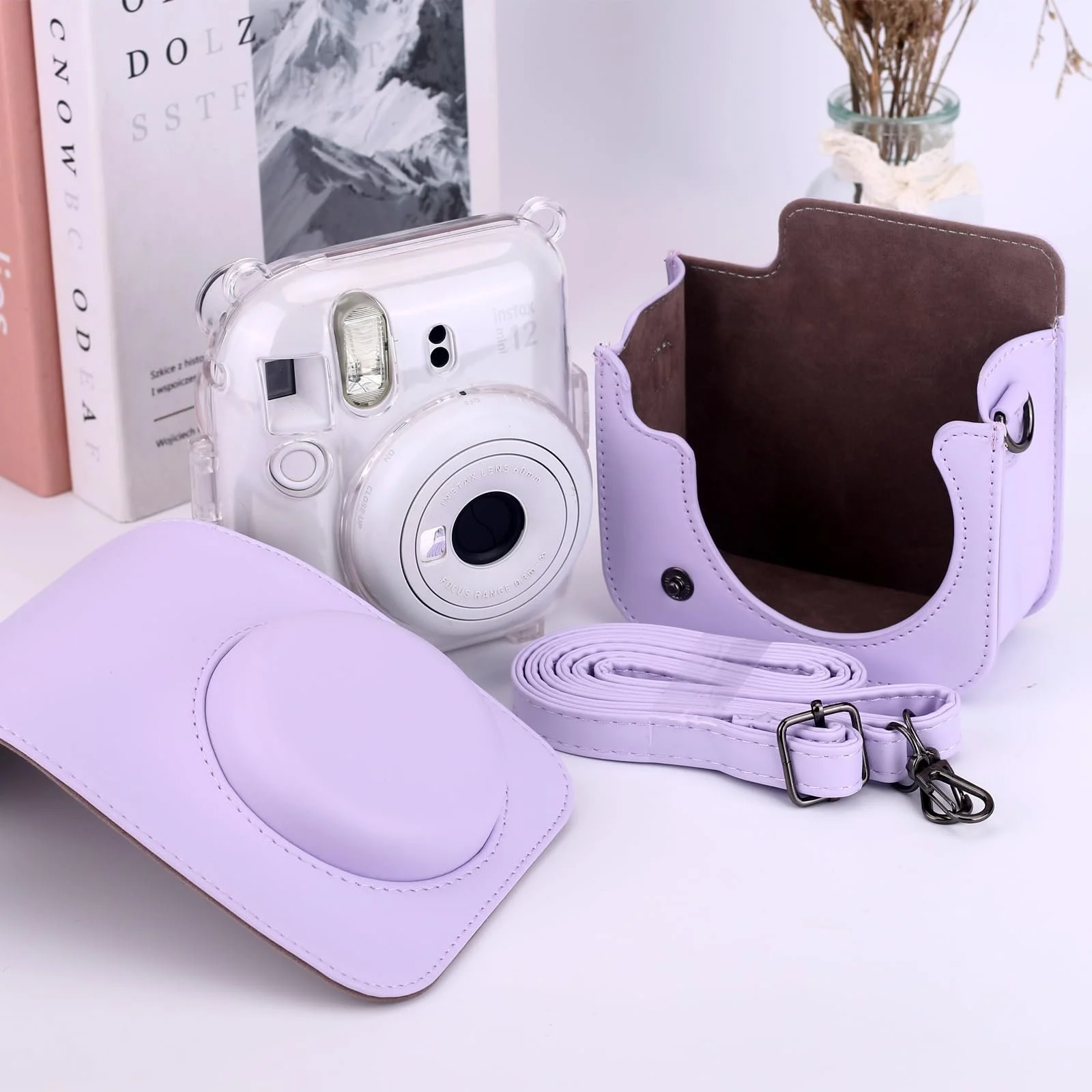 Чохол для камери Frankmate Fujifilm Instax Mini 12 Lilac Purple, фото №5