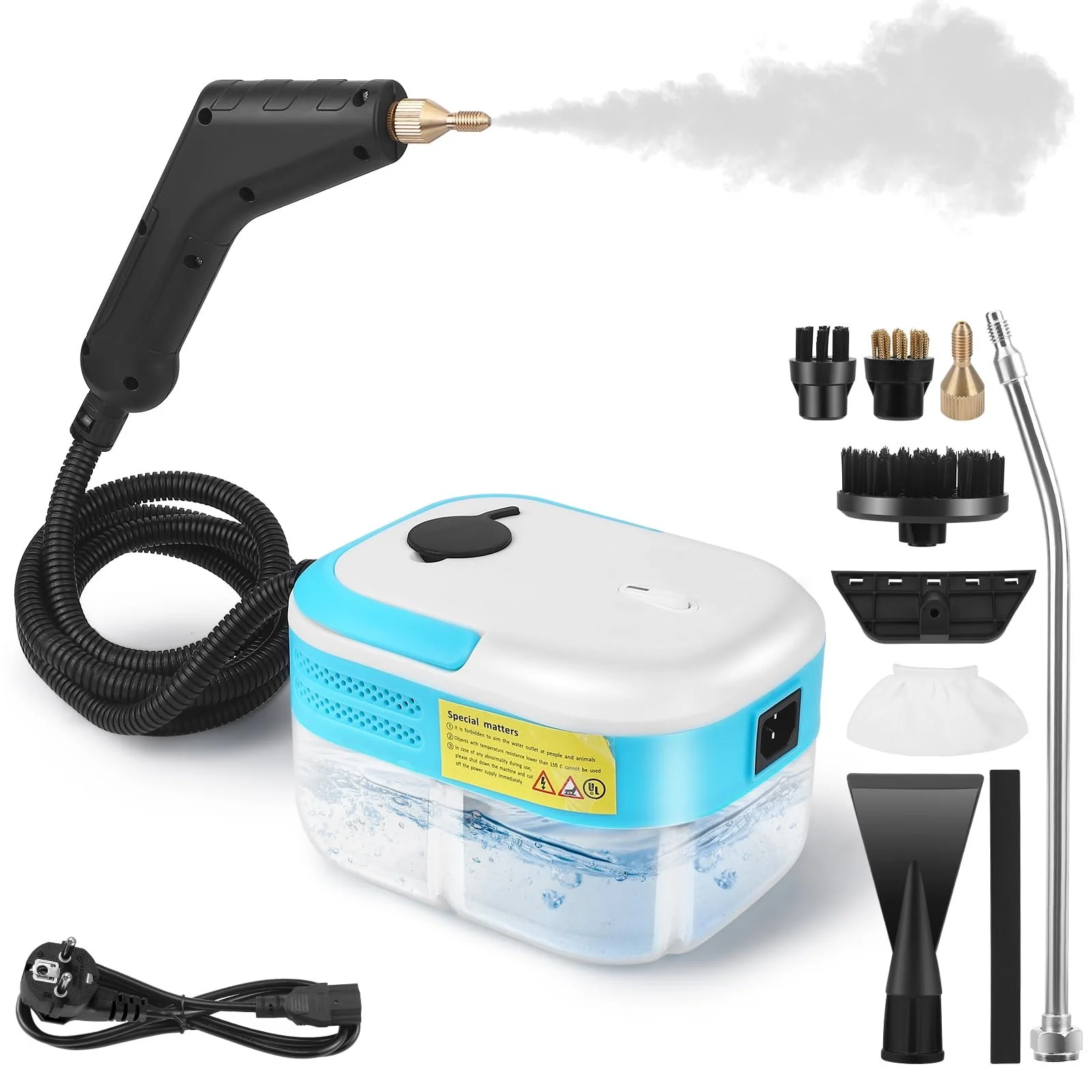 Ручний пароочисник 7-в-1 1.2 л 1500 Вт 3 бар, фото №1