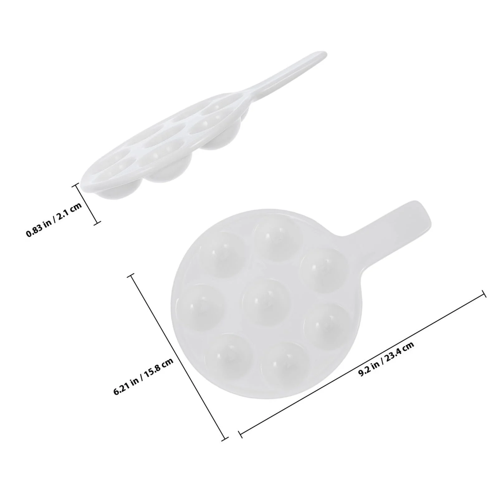 Форма для запікання равликів Керамічна велика кругла з ручками зносостійка, фото №2