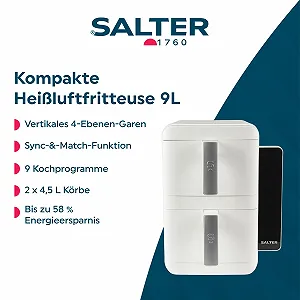 Мультипіч Salter VertiCook Ultra 9 л 2 кошики 2400 Вт synthetic.ua - Фото 1