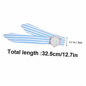 Часы с бантом LIFKOME полиэстер - Стильные женские кварцевые наручные часы - Модный аксессуар - Небесно-голубой, голубой synthetic.ua - Фото 1