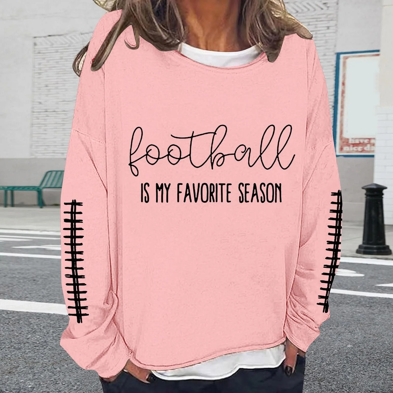 Жіноча Толстовка Generisch з V-подібним вирізом, Вільний крій, Хелловін, фото №3 Жіноча Толстовка Generisch з V-подібним вирізом, Вільний крій, Хелловін, фото №3