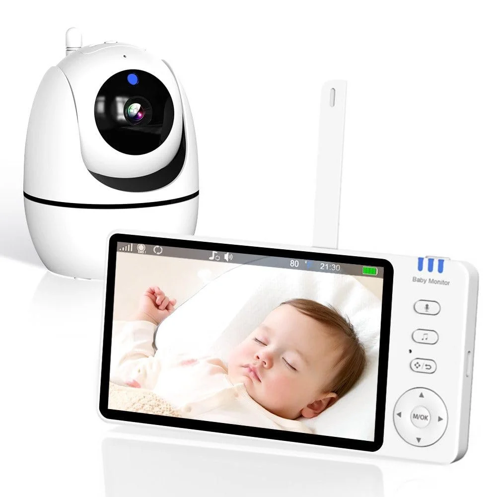 Відеоняня Ade 5 дюймів 720P HD IPS 300 м VOX 3500 mAh, фото №1