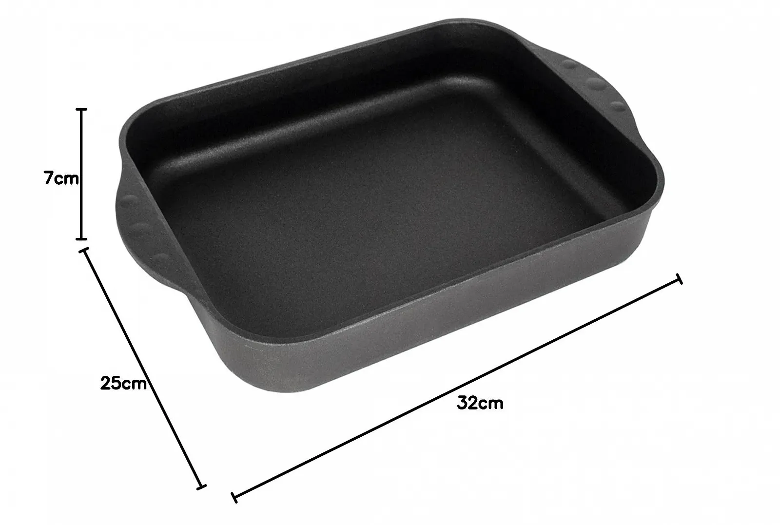 Форма для запекания Eurolux 32 x 25 см индукционная прямоугольная литая алюминиевая с антипригарным покрытием, фото №10