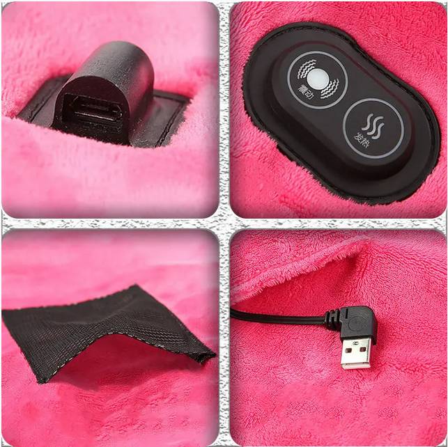 Електричний шаль Lesko YX205 з підгрівом через USB тепла захист від холоду, фото №3