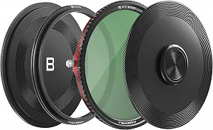 Магнитный гибридный фильтр VND/CPL 3-7 стопов Freewell V2 82мм Черный - Фото 1