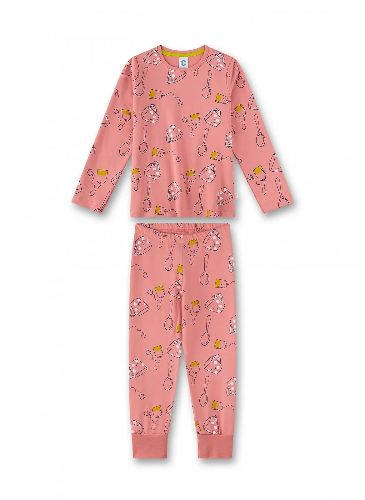 Піжама Sanetta для дівчаток довга рожева, фото №1 Піжама Sanetta для дівчаток довга рожева, фото №1