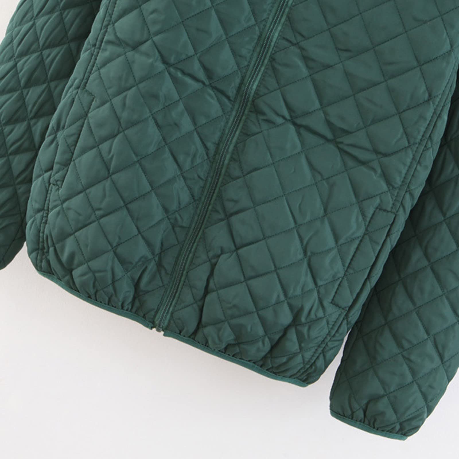 Куртка DKLOVIFU Женская Спортивная В клетку С капюшоном Однотонная, фото №7 Куртка DKLOVIFU Женская Спортивная В клетку С капюшоном Однотонная, фото №7