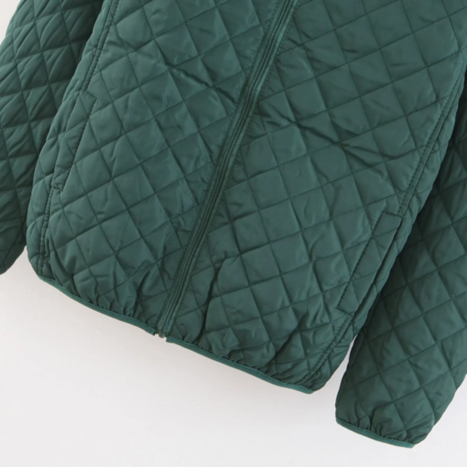 Куртка DKLOVIFU Жіноча Спортивна У клітинку З капюшоном Однотонна, фото №7 Куртка DKLOVIFU Жіноча Спортивна У клітинку З капюшоном Однотонна, фото №7