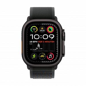 Смарт-годинник Apple Watch Ultra 2 (GPS + Cellular 49мм) Титановий корпус Чорний Спортивний ремінець Black (M/L) synthetic.ua - Фото 1