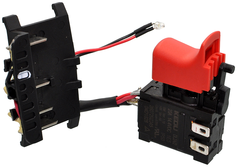 Кнопка VJ-Parts для шуруповерта Bosch GSR 140-LI 2607202345 арт.кн1221, фото №2 Кнопка VJ-Parts для шуруповерта Bosch GSR 140-LI 2607202345 арт.кн1221, фото №2