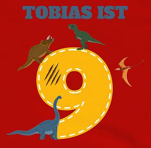 Детская толстовка Shirtracer 9th - 9-й День рождения Динозавр Динозавр synthetic.ua - Фото 1