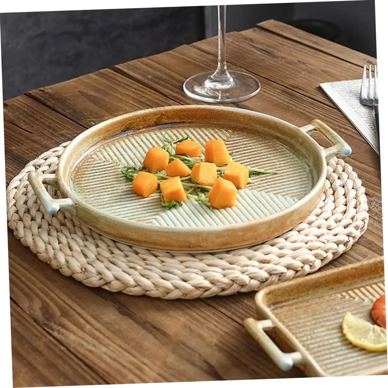 Керамическая форма для запекания квадратная с двойными ручками 1 шт, фото №9 Керамическая форма для запекания квадратная с двойными ручками 1 шт, фото №9