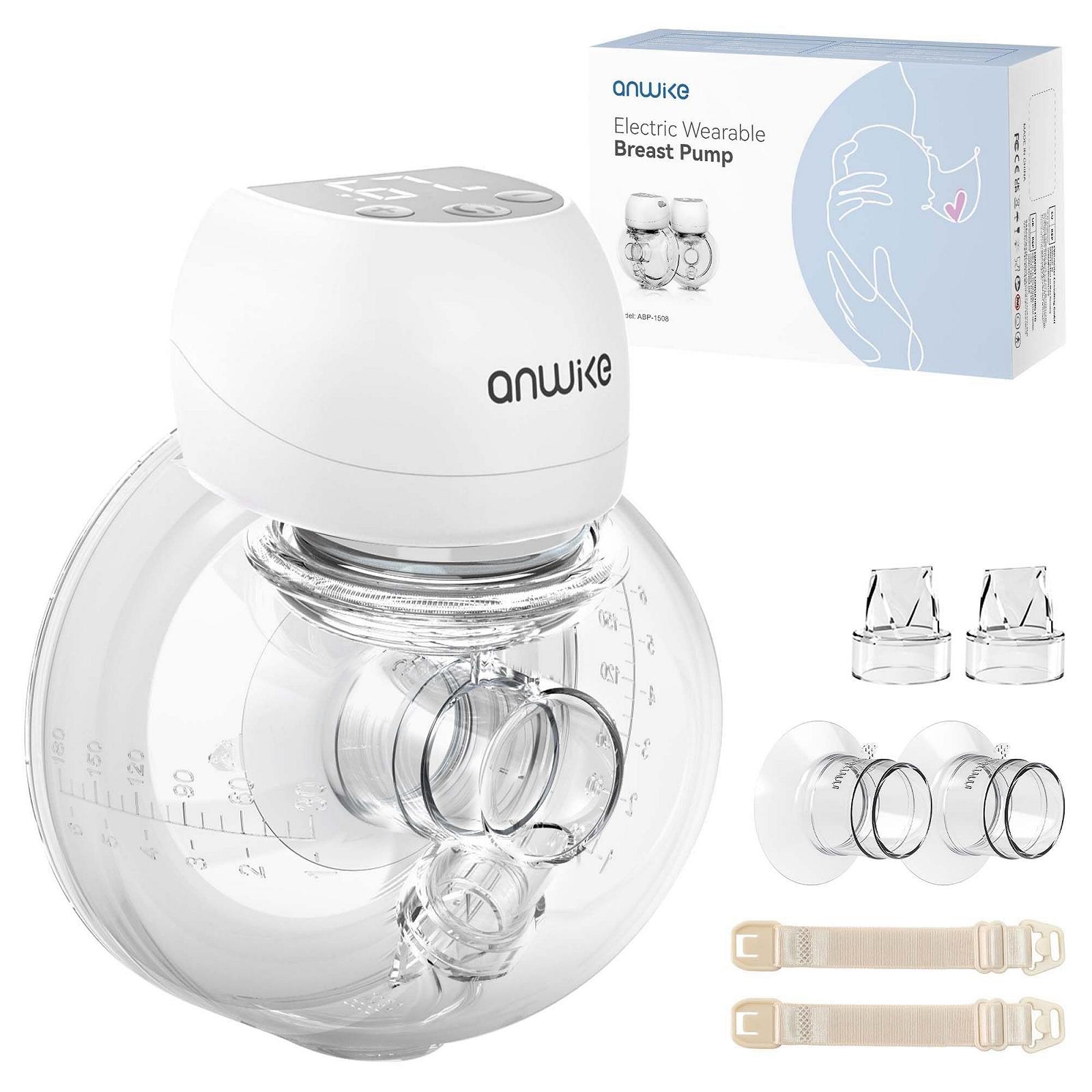 Молокоотсос электрический ANWIKE 193 г, 3 режима, 9 уровней, LED дисплей, низкий уровень шума, накладки 21/24 мм, фото №1 Молокоотсос электрический ANWIKE 193 г, 3 режима, 9 уровней, LED дисплей, низкий уровень шума, накладки 21/24 мм, фото №1