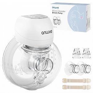 Молокоотсос электрический ANWIKE 193 г, 3 режима, 9 уровней, LED дисплей, низкий уровень шума, накладки 21/24 мм - Фото 1
