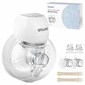 Молоковідсмоктувач електричний ANWIKE 193 г, 3 режими, 9 рівнів, LED дисплей, низький рівень шуму, накладки 21/24 мм - Фото 1
