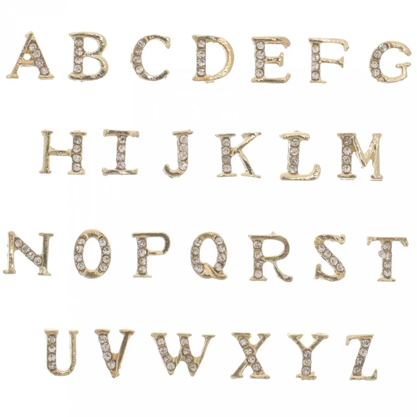 Набор для ногтей Алфавит Украшения для ногтей Кристалл Стразы для ногтей в виде заглавных букв Подвеска для маникюра Miss Charm, фото №1