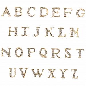 Набор для ногтей Алфавит Украшения для ногтей Кристалл Стразы для ногтей в виде заглавных букв Подвеска для маникюра Miss Charm - Фото 1