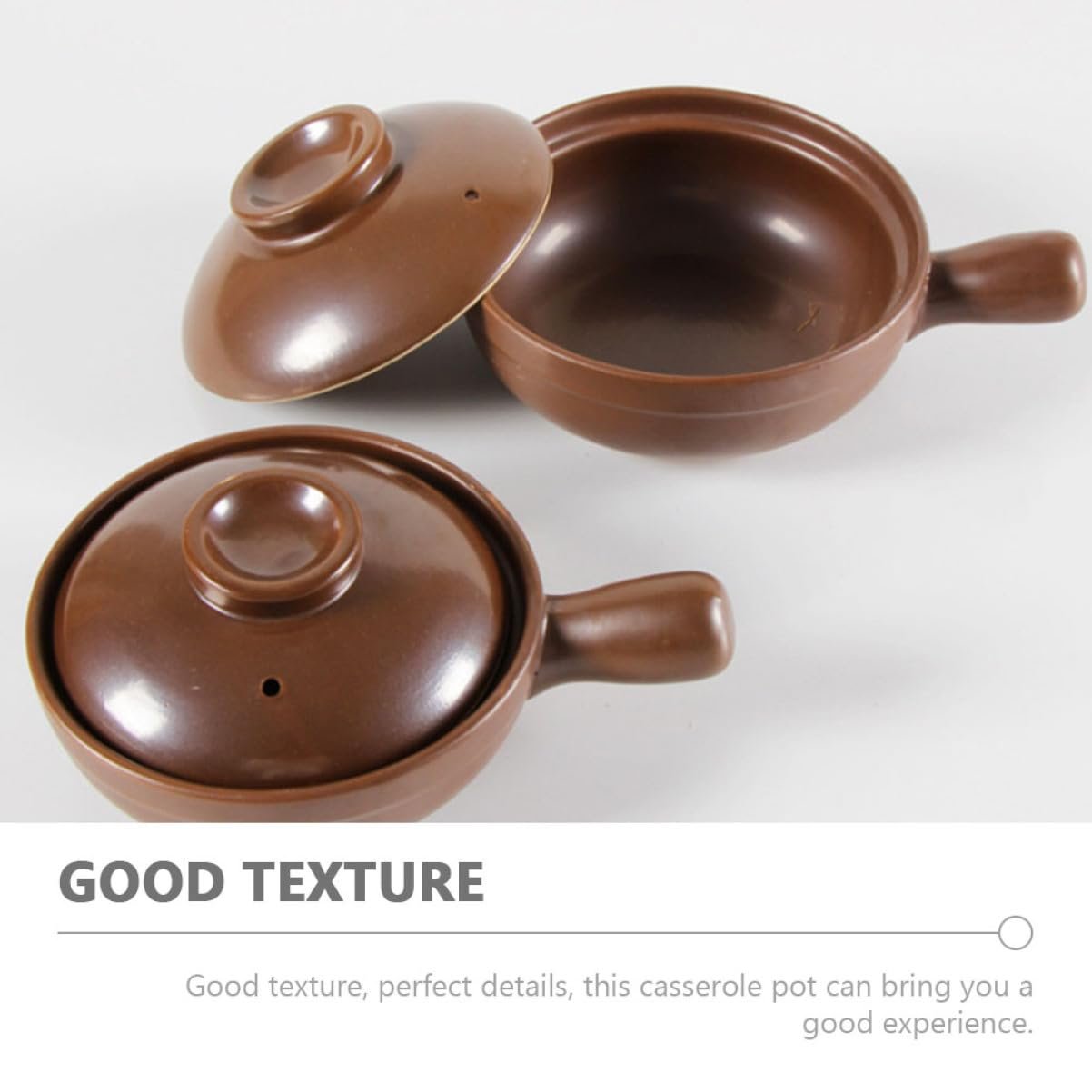 Ківш кокотниця керамічний літієва кераміка з кришкою маленький, фото №5 Ківш кокотниця керамічний літієва кераміка з кришкою маленький, фото №5